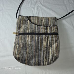 Danny K Tapestry Bella Crossbody Tapestry Bag Grays Browns Made In USA